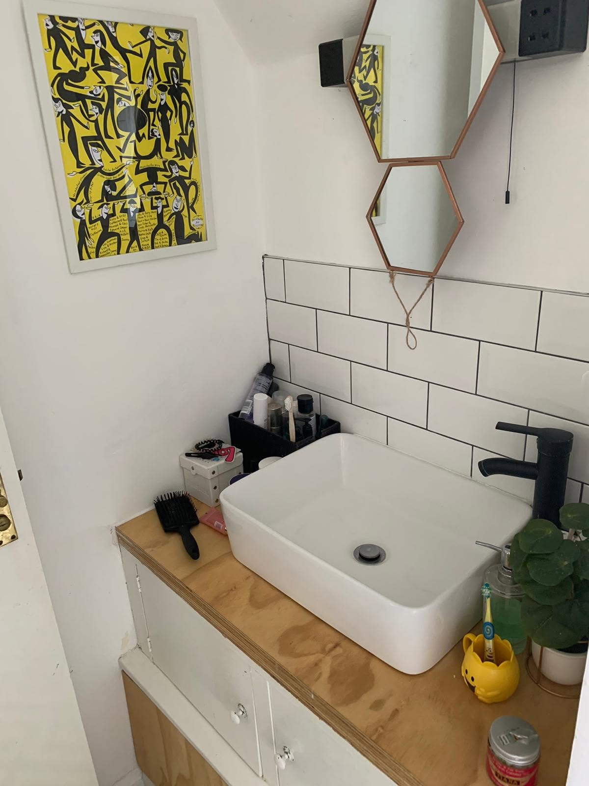 New basin and tap
